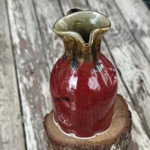 Clay Red Glaze Bottle